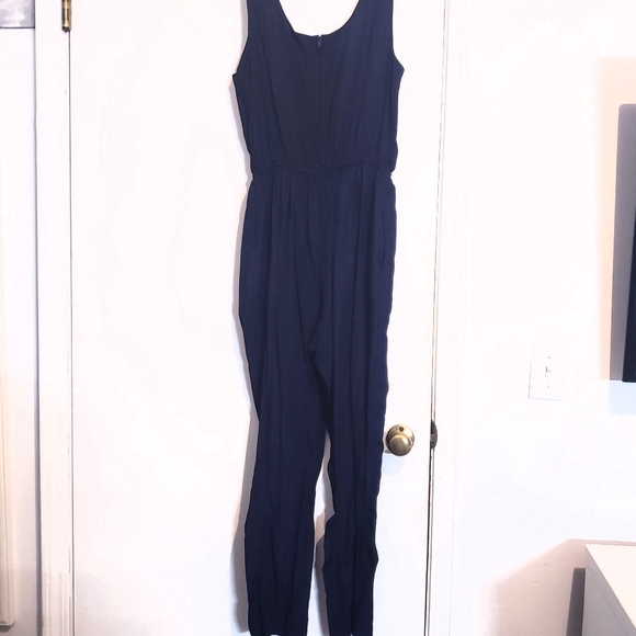 Navy Jumpsuit With Jacket - Picture 5 of 7